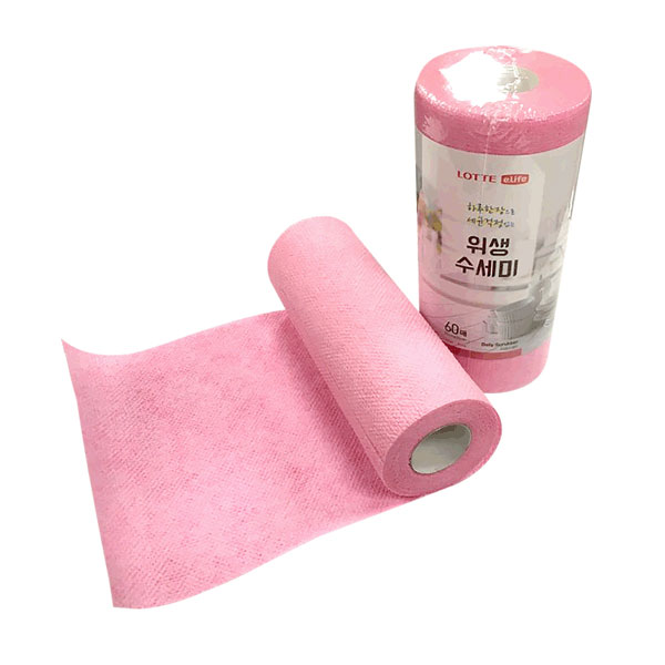 롯데이라이프 일회용 위생 수세미 시트형 30매 일회용행주 - 상세 이미지 3