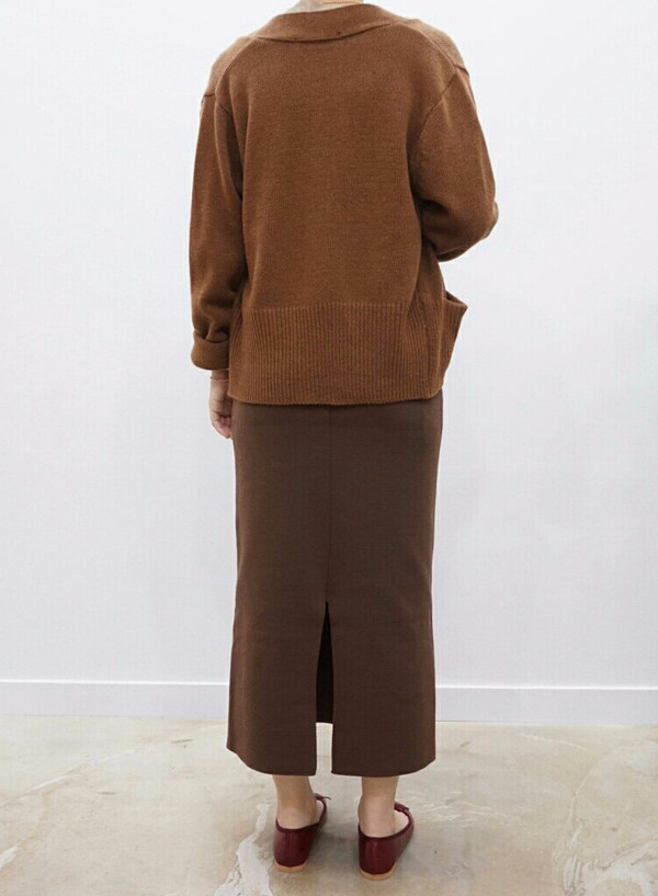 Tight Knit Long Skirt Skirt Fall Clear Slim 30s Wo