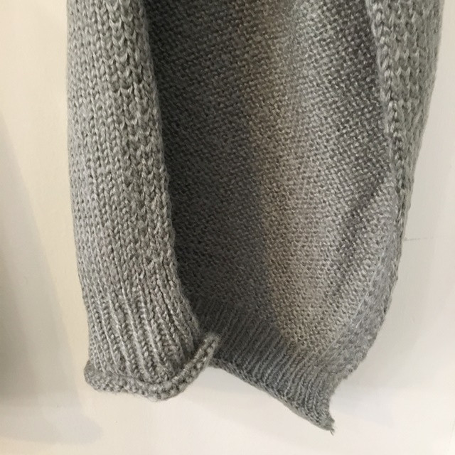 Knit Muffler Longhall Natural Coatable Natural Sha