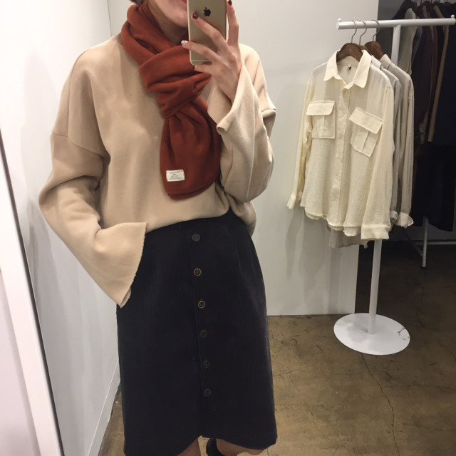 Wool Knit Muffler Women Men Unisex Basic Basic Win