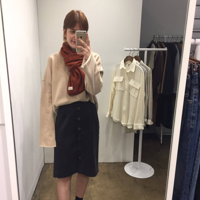 Wool Knit Muffler Women Men Unisex Basic Basic Win