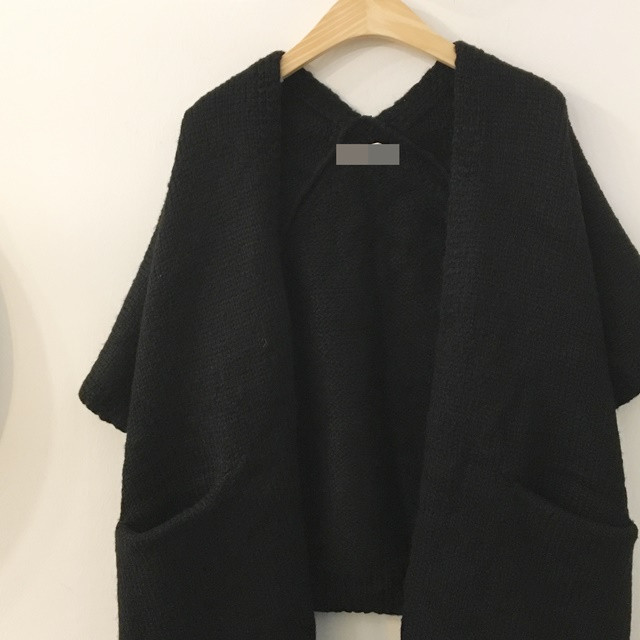 Knit Muffler Longhall Natural Coatable Natural Sha