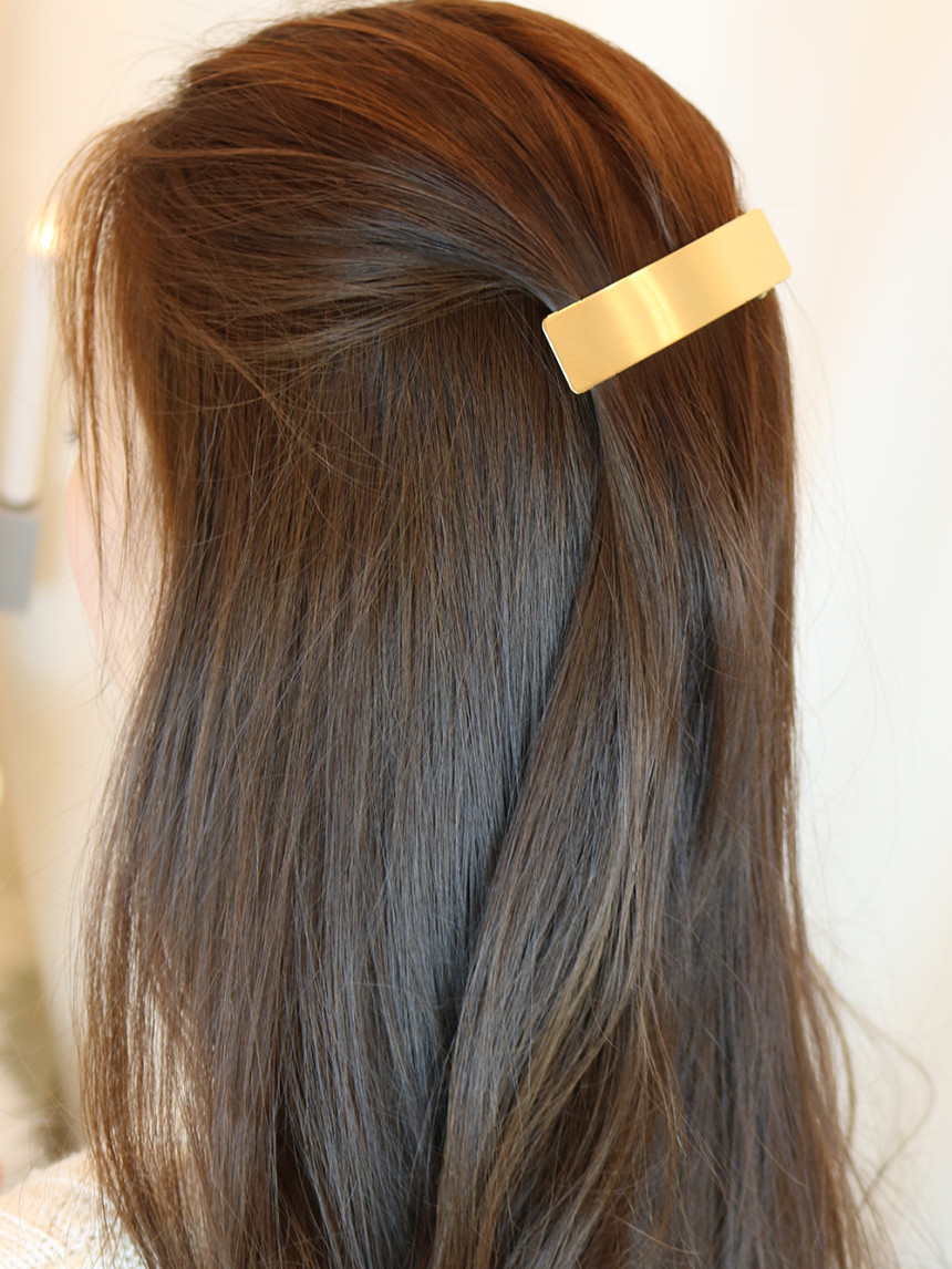 Hair Accessories Modern matte metal automatic hair