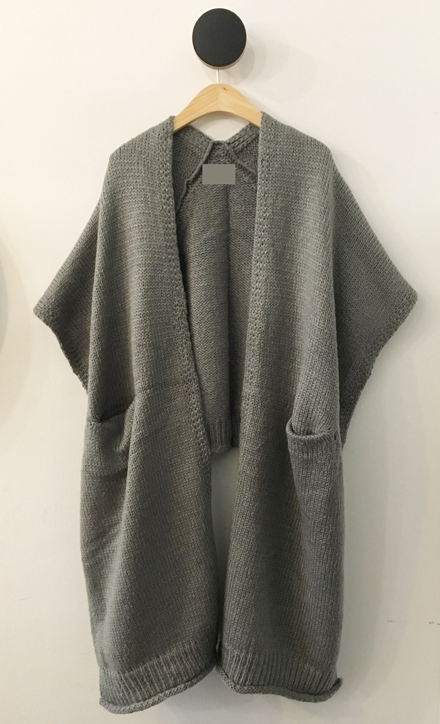 Knit Muffler Longhall Natural Coatable Natural Sha