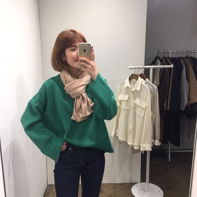 Wool Knit Muffler Women Men Unisex Basic Basic Win