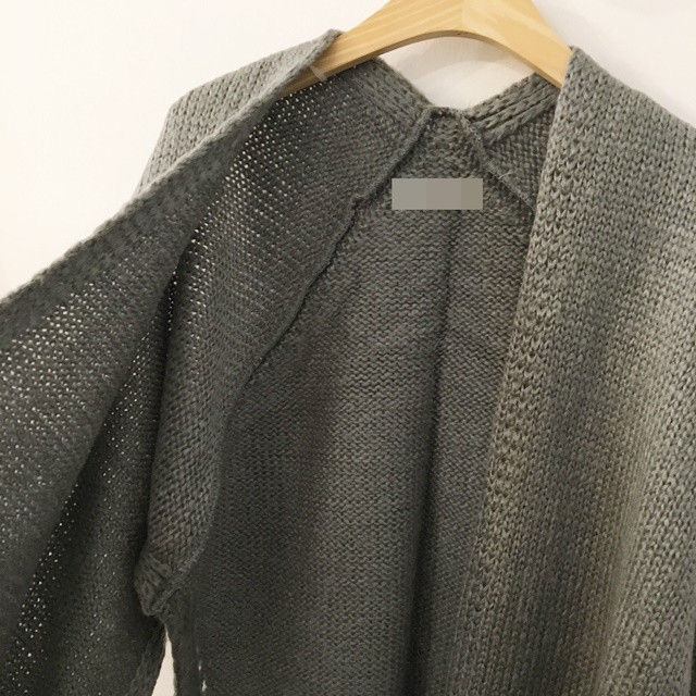 Knit Muffler Longhall Natural Coatable Natural Sha