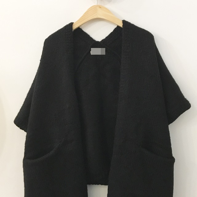 Knit Muffler Longhall Natural Coatable Natural Sha