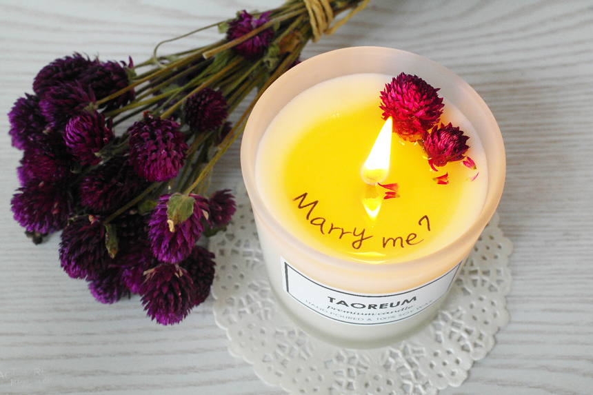 Message Soji Candle Fly Day Day Gift Dry Flower Pr