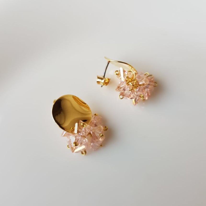 I-Mitt Circle Swallow Drop Earrings 3color Ladies 