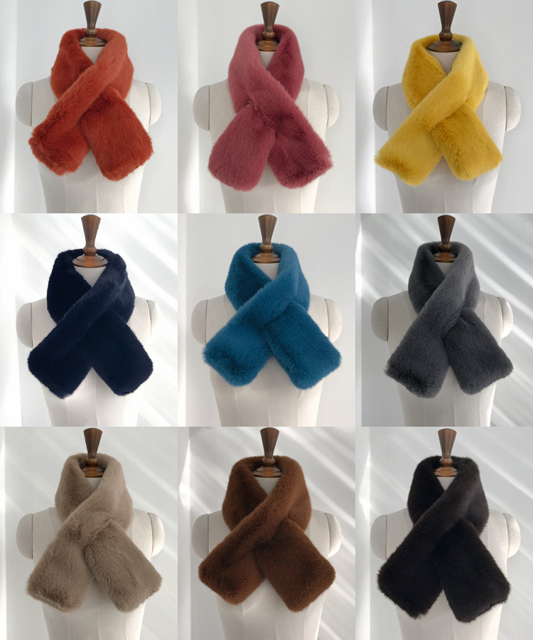 Muffler Mink Shawl Percussion Warmer Office Look C