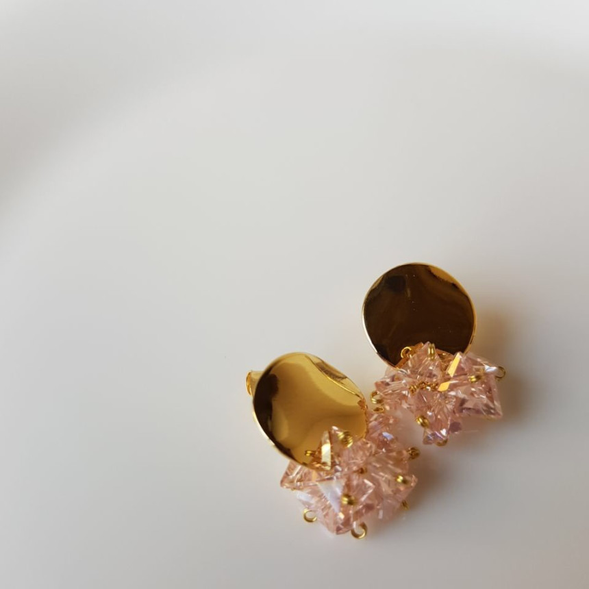 I-Mitt Circle Swallow Drop Earrings 3color Ladies 