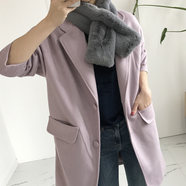 Muffler Mink Shawl Percussion Warmer Office Look C