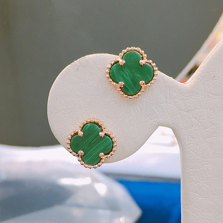 Lucy Green Mother-of-Pearl Clover Earring LKJ0794 