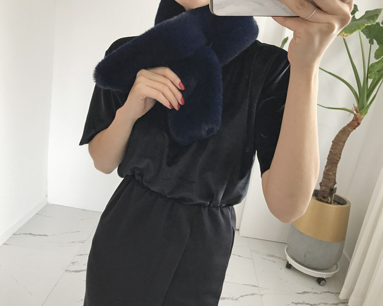 Muffler Mink Shawl Percussion Warmer Office Look C