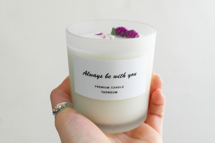 Message Soji Candle Fly Day Day Gift Dry Flower Pr