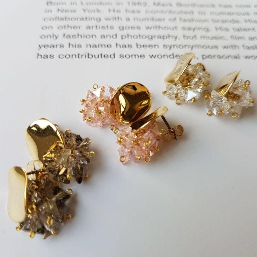 I-Mitt Circle Swallow Drop Earrings 3color Ladies 