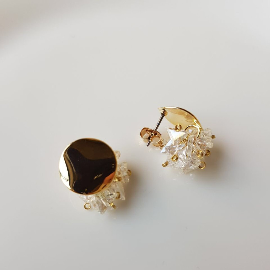 I-Mitt Circle Swallow Drop Earrings 3color Ladies 