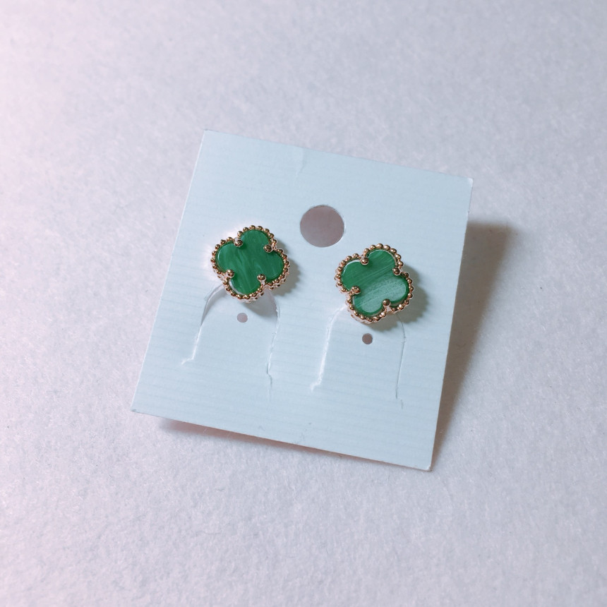 Lucy Green Mother-of-Pearl Clover Earring LKJ0794 
