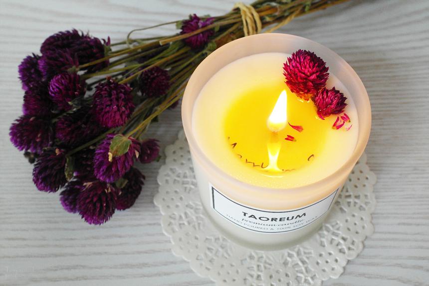 Message Soji Candle Fly Day Day Gift Dry Flower Pr