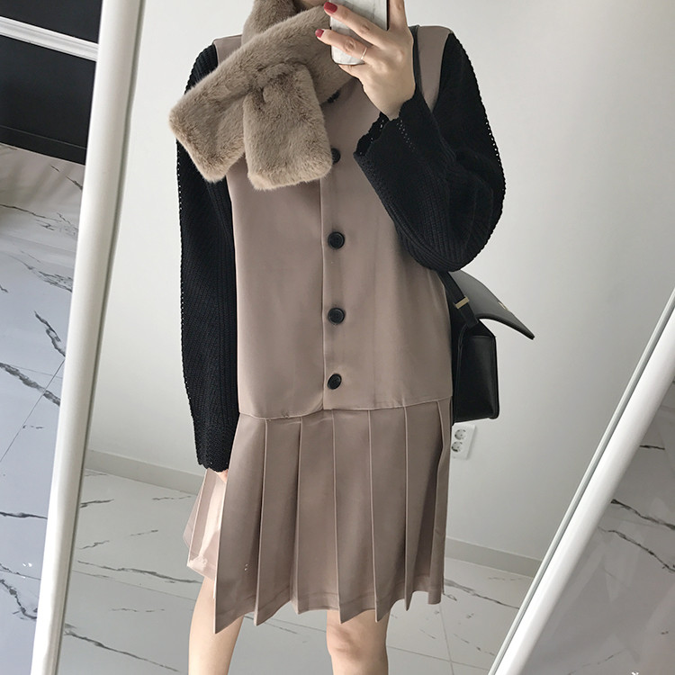 Muffler Mink Shawl Percussion Warmer Office Look C