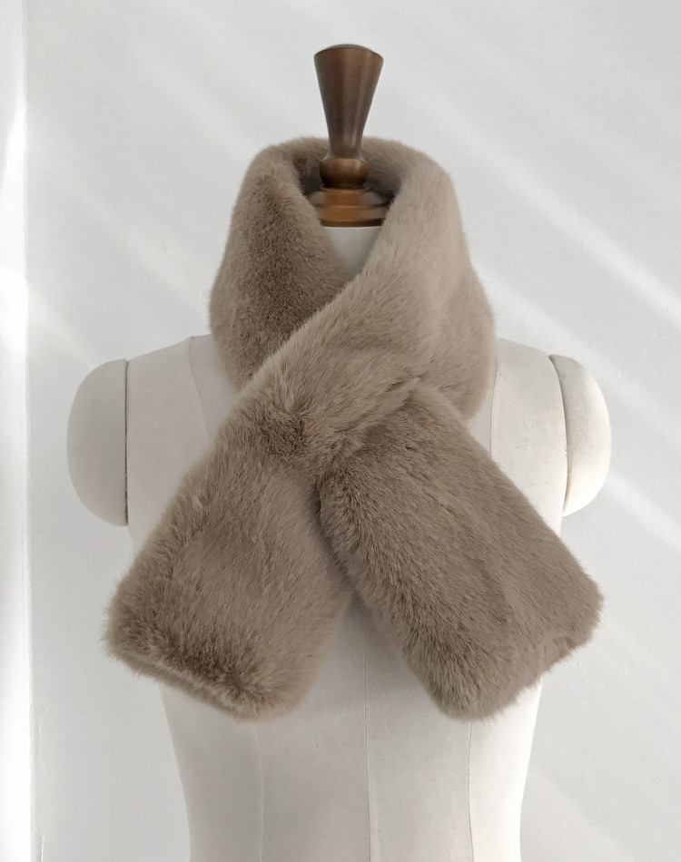 Muffler Mink Shawl Percussion Warmer Office Look C