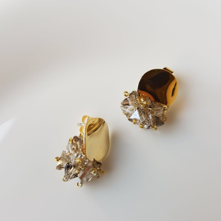 I-Mitt Circle Swallow Drop Earrings 3color Ladies 