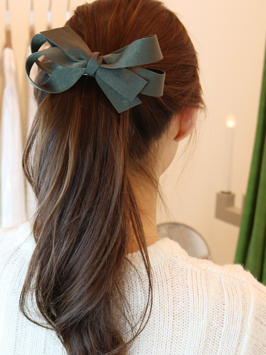 Hair Accessories Little girl big ribbon automatic 