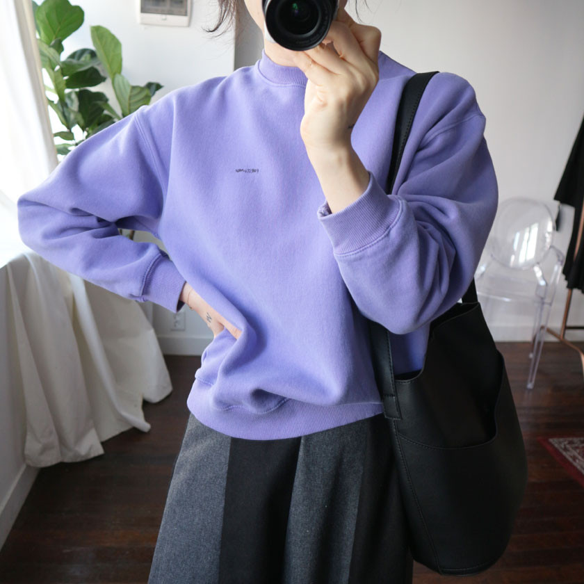 monaco woolen patch long skirt 2col