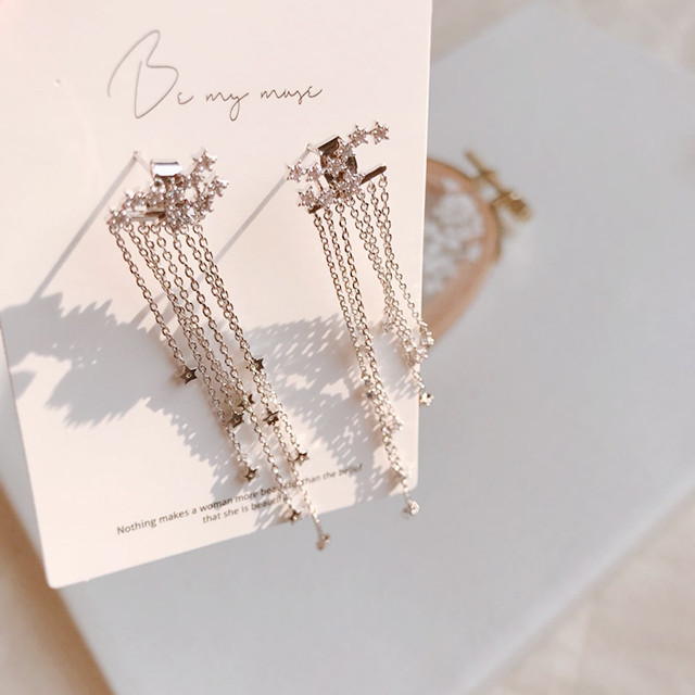 Stari Long Drop Earrings Chandelier Spider Lane