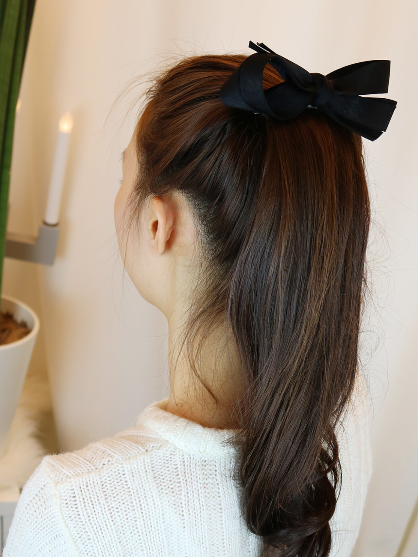 Hair Accessories Little girl big ribbon automatic 