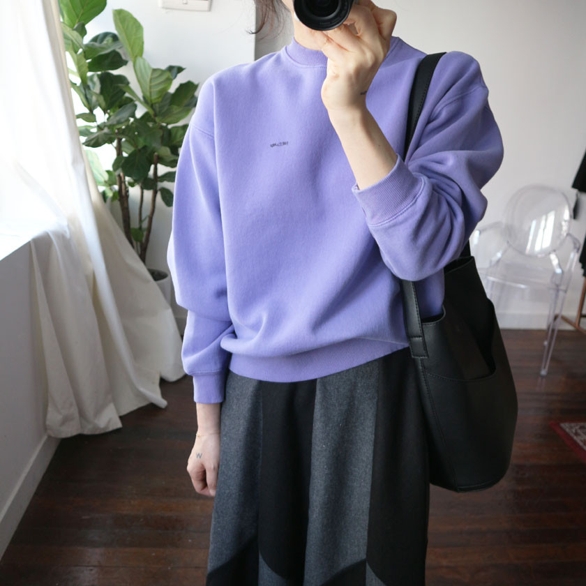 monaco woolen patch long skirt 2col