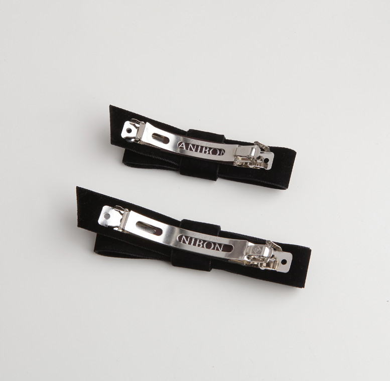 Hair Accessories Basic Black Velvet Hairpin 2type