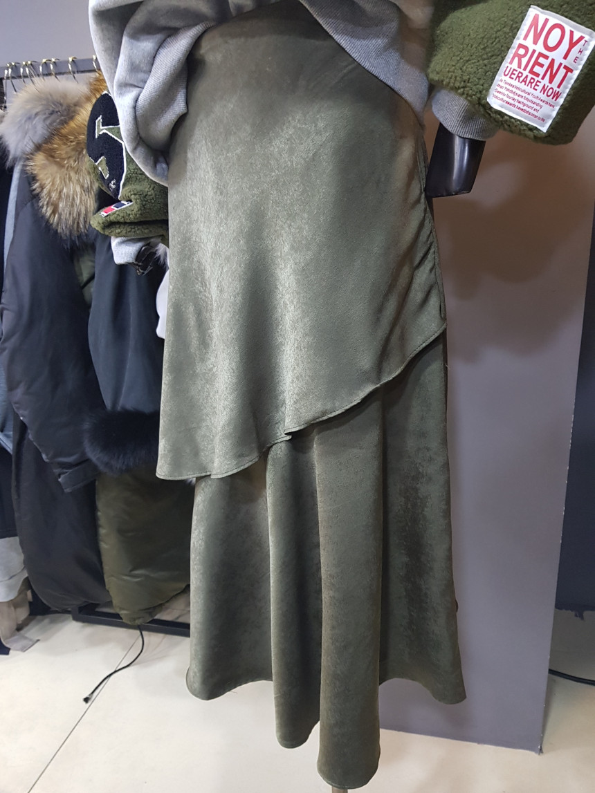Setin Kang Kang Long Skirt Fall Winter Frilly Fit 