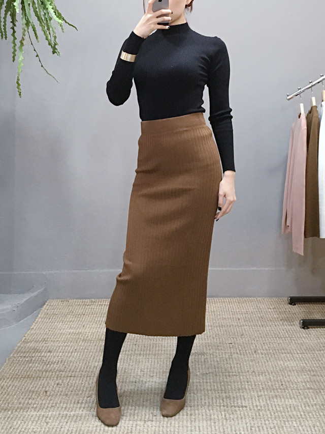 H line Goliath knit long skirt Skirt Ha ha ha ha h