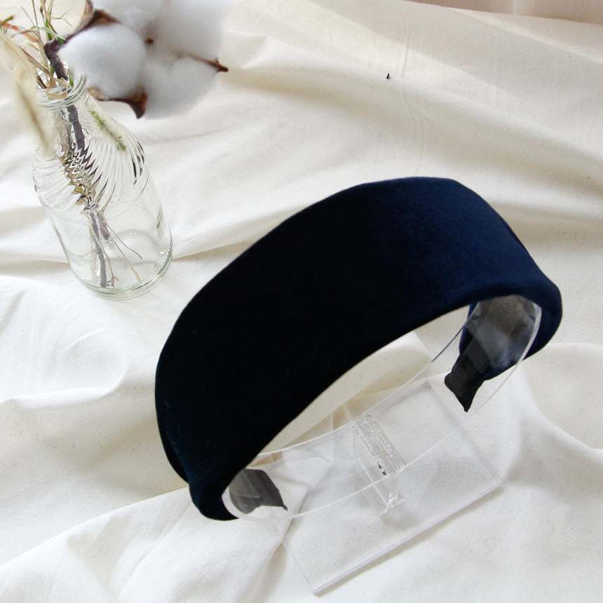 Hair Accessories Slim Glossy Velvet Hair Band Wide