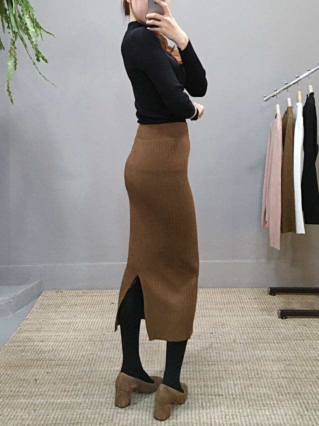 H line Goliath knit long skirt Skirt Ha ha ha ha h