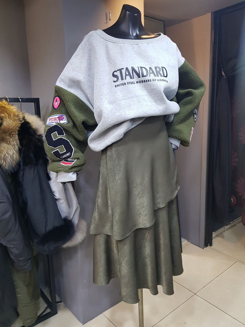 Setin Kang Kang Long Skirt Fall Winter Frilly Fit 