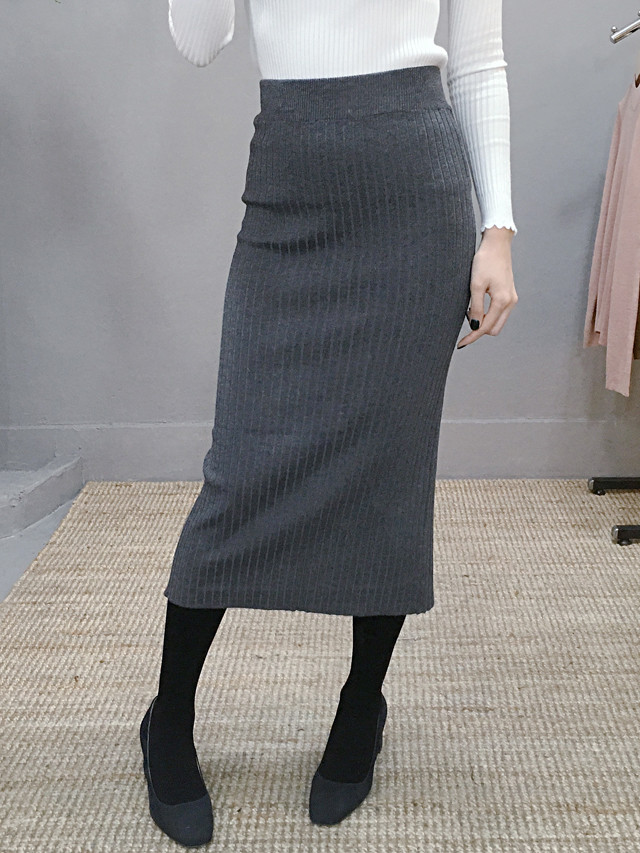 H line Goliath knit long skirt Skirt Ha ha ha ha h