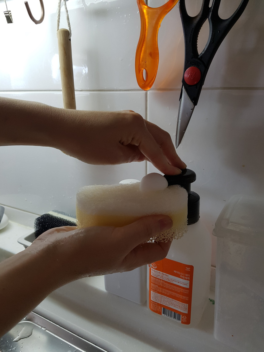 Scrubber Dish Washing Japan Smart Home Triple Spoo