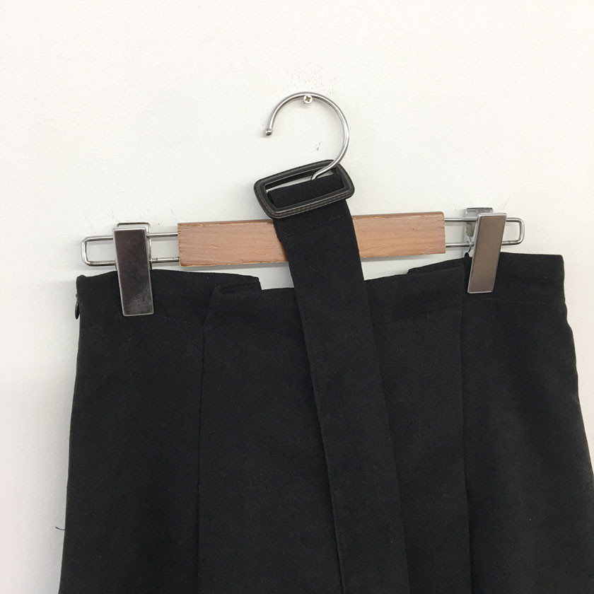 mirada suede long belt skirt 4col