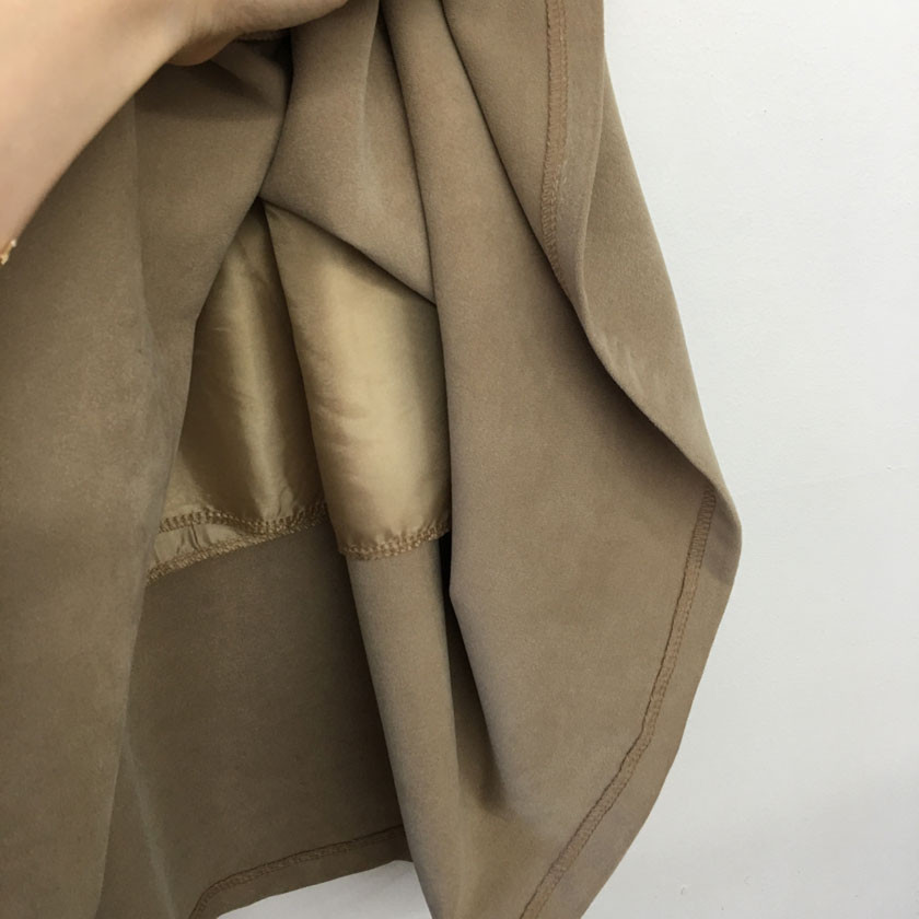 mirada suede long belt skirt 4col