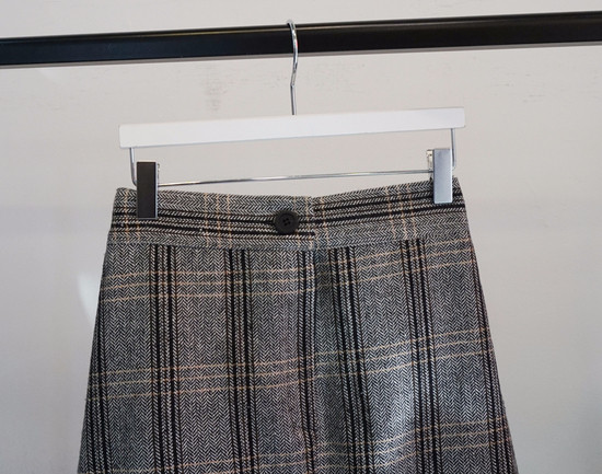Unique woolen check skirts Long skirts Modern skir