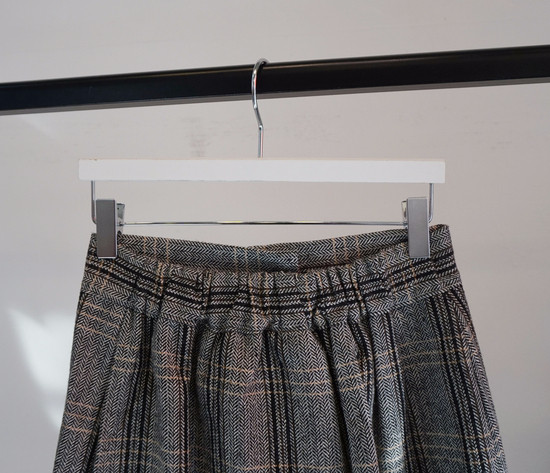 Unique woolen check skirts Long skirts Modern skir