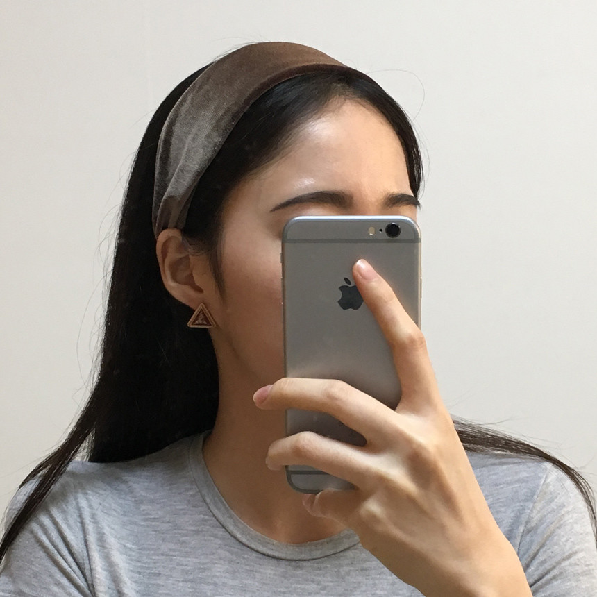 Hair Accessories Slim Glossy Velvet Hair Band Wide