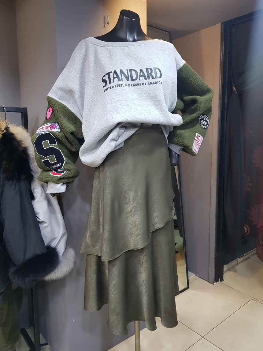 Setin Kang Kang Long Skirt Fall Winter Frilly Fit 