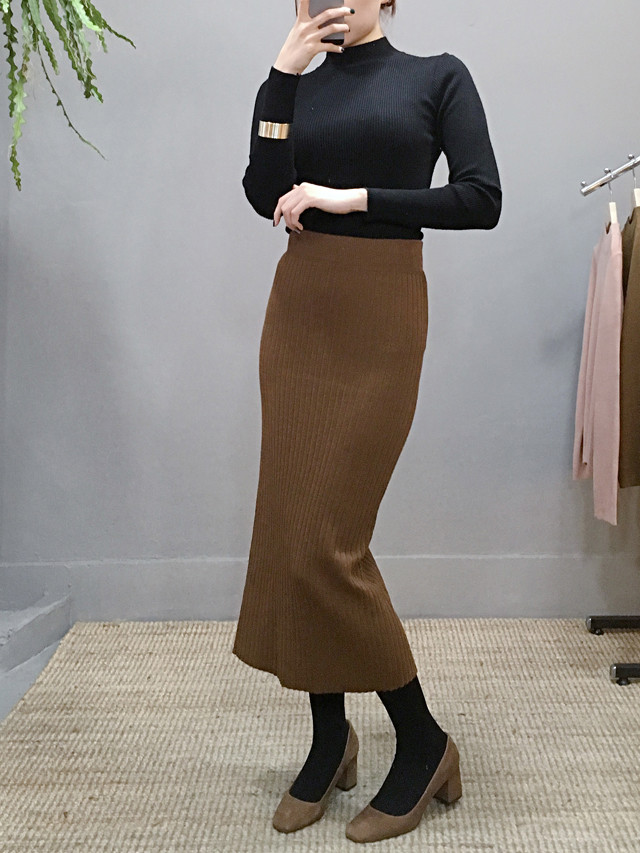 H line Goliath knit long skirt Skirt Ha ha ha ha h