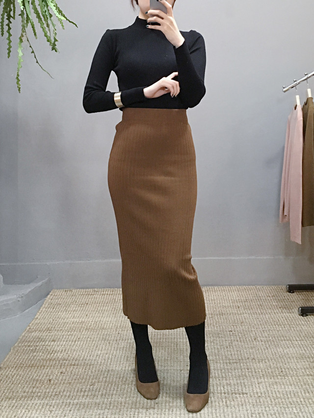 H line Goliath knit long skirt Skirt Ha ha ha ha h