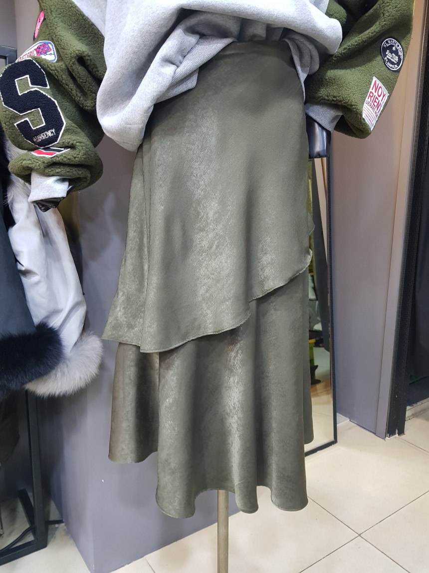 Setin Kang Kang Long Skirt Fall Winter Frilly Fit 