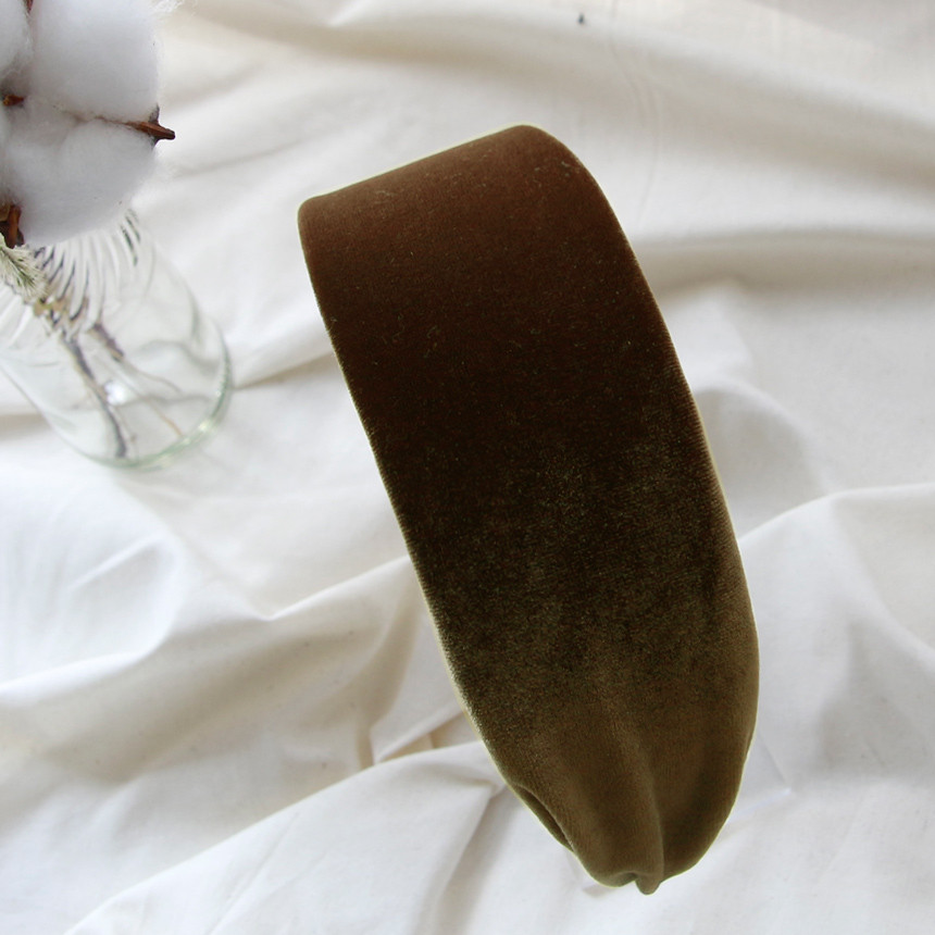 Hair Accessories Slim Glossy Velvet Hair Band Wide