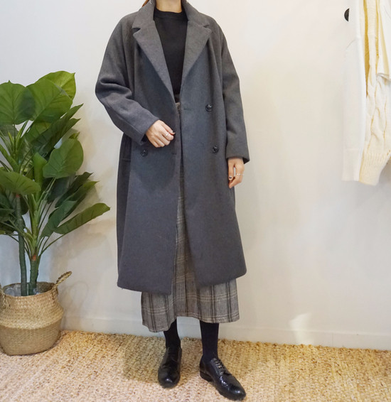 Unique woolen check skirts Long skirts Modern skir